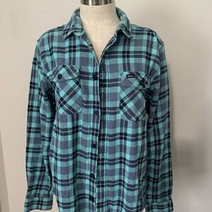 Rvca plaid top long sleeve
